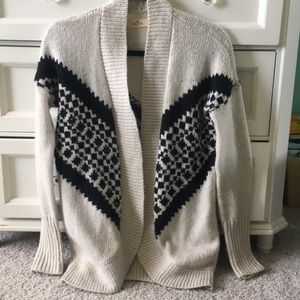 Cream patterned cardigan